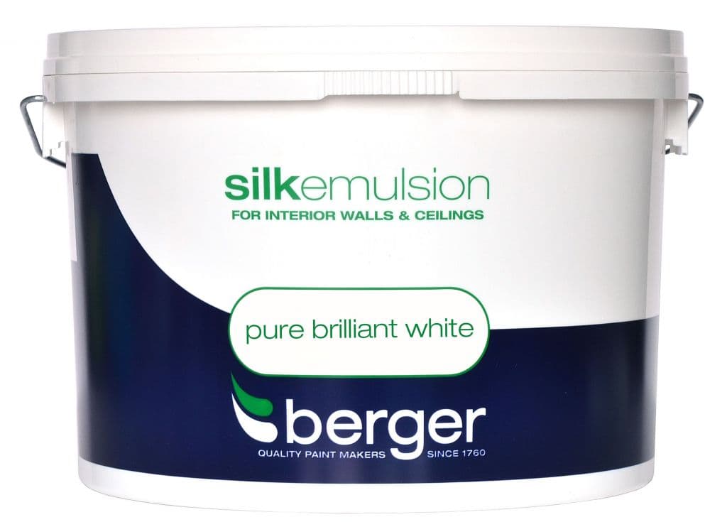 Berger Vinyl Silk 10L - Pure Brilliant White