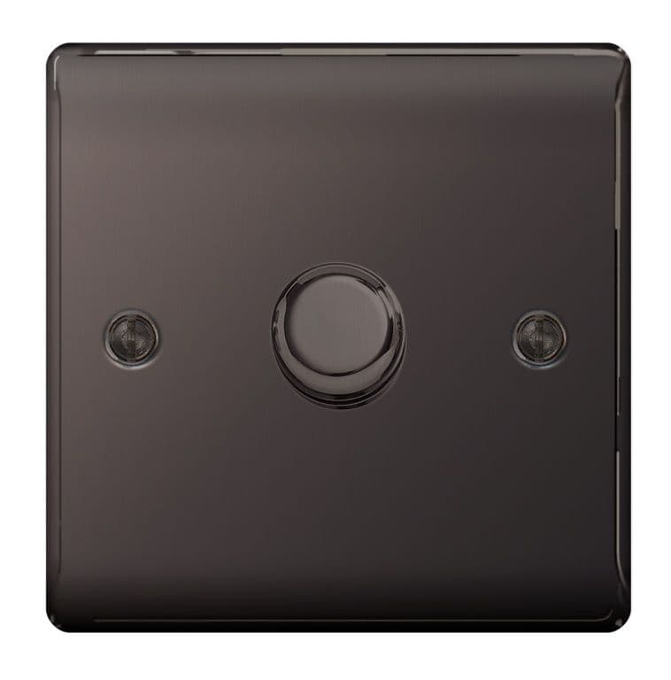 BG 1 Gang 2 Way Push Metal Black - 400w