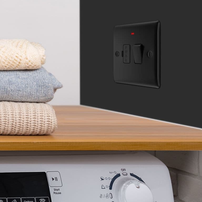 BG Switched Connection Unit - 13a Matt Black