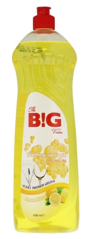 BG Washing Up Liquid 1L - Lemon