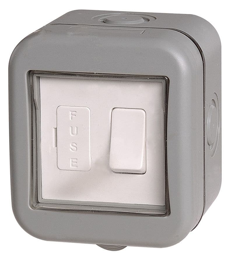 BG Weatherproof IP55 1 Gang Switched Fused Connection Unit