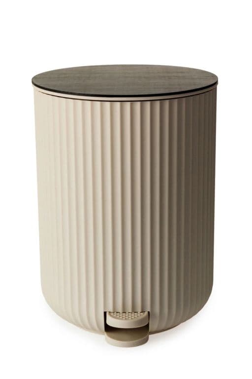 Blue Canyon Berkeley Pedal Bin - Almond With Bamboo Lid