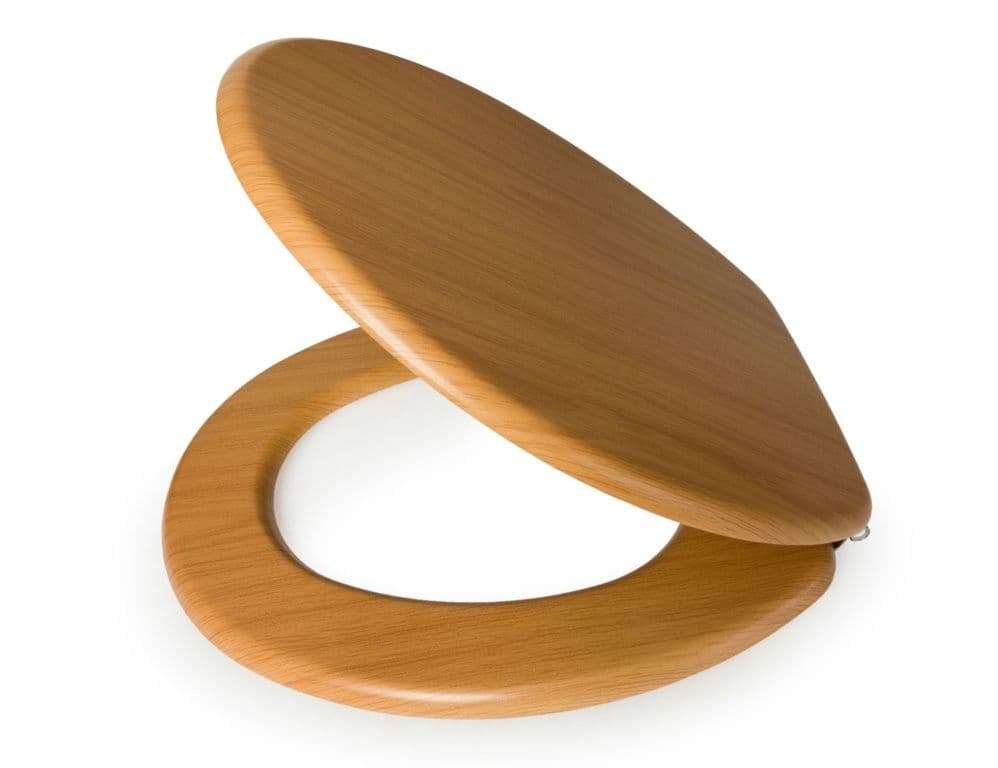 Blue Canyon Hampton MDF Toilet Seat - Beech