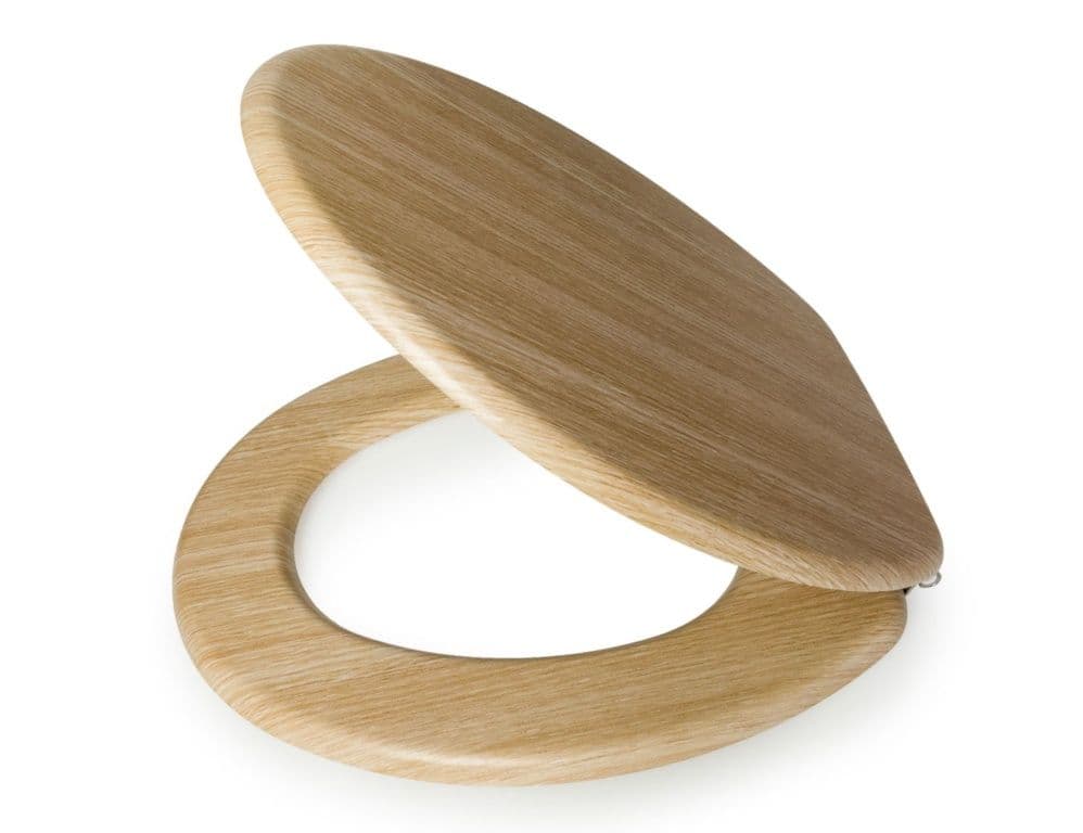 Blue Canyon Hampton MDF Toilet Seat - Oak