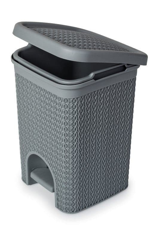 Blue Canyon Lace Design Pedal Bin 5L - Grey