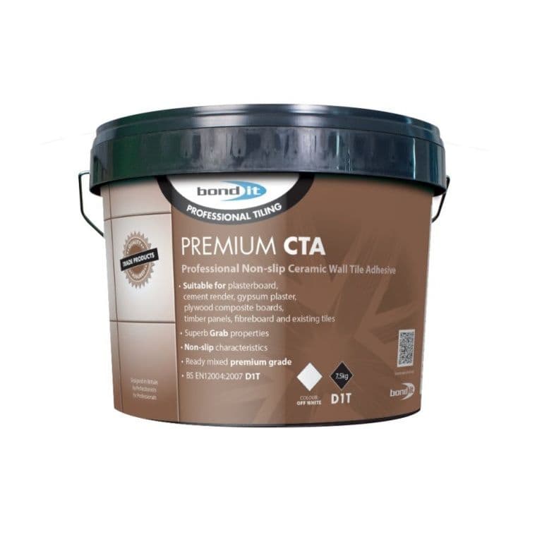 Bond-It Gripbond Premium CTA Non Slip Ceramic Tile Adhesive - 15kg Off White