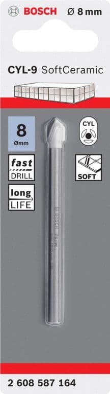 Bosch Glass & Tile Drill Bit - 8.0 x 80
