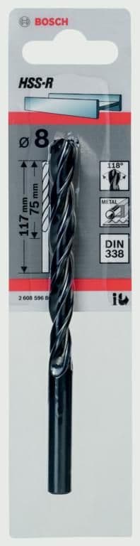 Bosch HSS Twist Point TEQ Drill Bit - 8mm