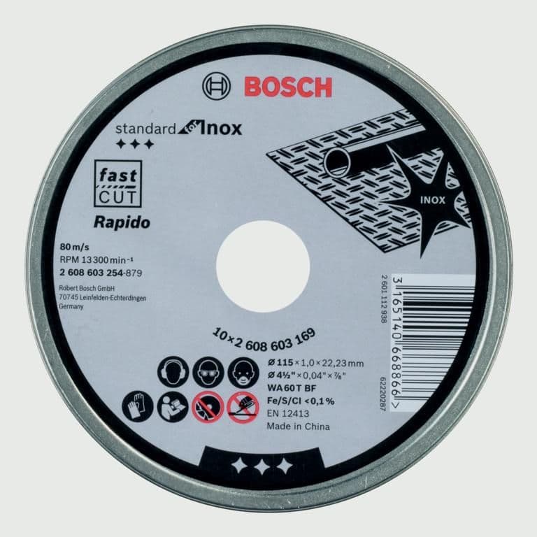 Bosch Metal Cutting Discs - 115mm 10 Pack