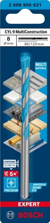 Bosch Multi Purpose Drill Bit - 8 x 80 x 120