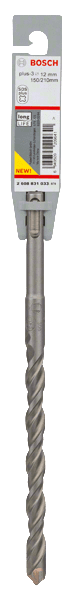 Bosch SDS Plus-3 Hammer Drill Bit - 12 x 150 x 210mm