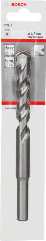 Bosch Silver Percussion Concrete Drill Bit - 14 x 90 x 150