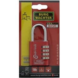 Burg-Wächter 4 Dial Anodised Combo Padlock - 40mm