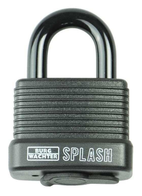 Burg-Wächter Aluminium Weatherproof Padlock with Thermoplastic Cover - 57mm