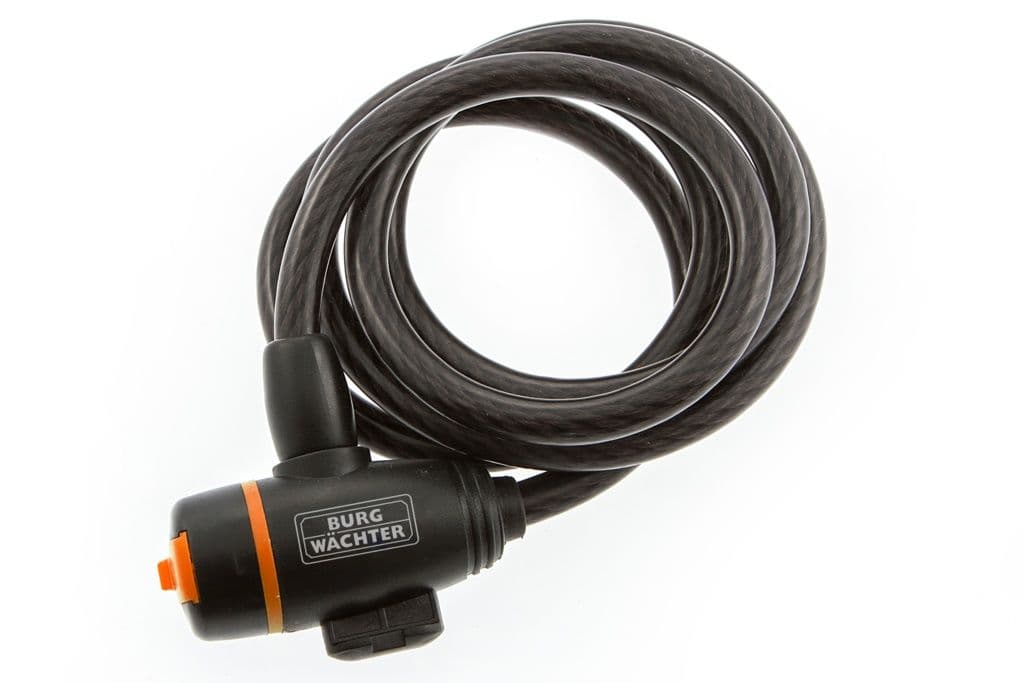 Burg-Wächter Braided Steel Locking Cable with Bracket - 10mm x 1.5m