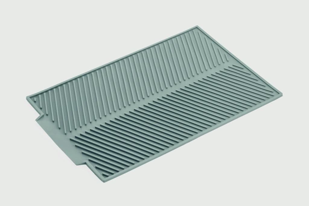 Casa & Casa Silicone Drying Mat Grey - 39 x 25cm