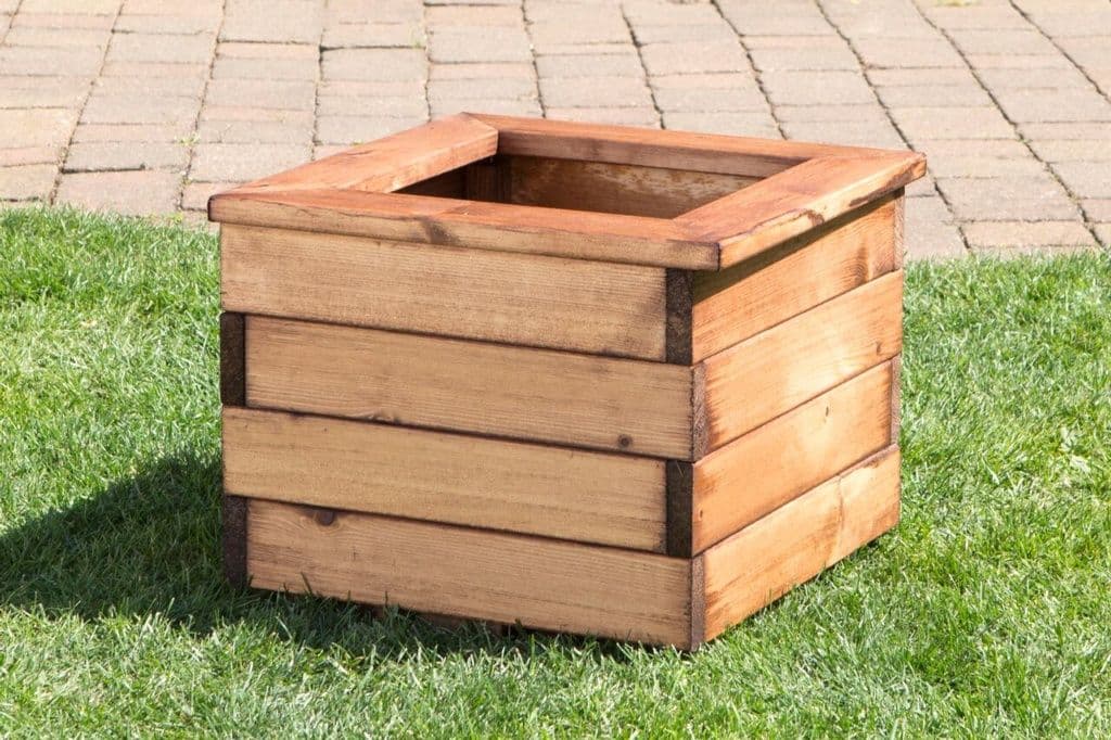 Charles Taylor Regular Square Wooden Planter - W41 x D41 x H31cm
