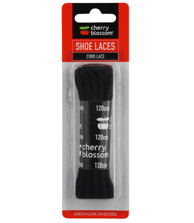 Cherry Blossom Cord Lace Black - 120cm