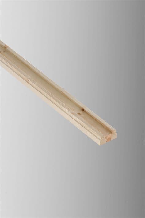 Cheshire Mouldings Base Rail Pine - 32 x 62mm x 2.4m