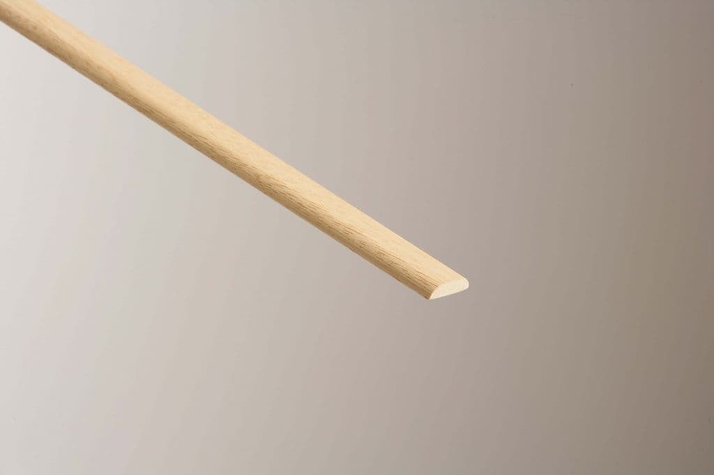Cheshire Mouldings D Moulding Light Hardwood - 6 x 21mm x 2.4m