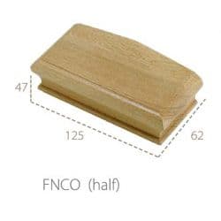 Cheshire Mouldings Flat Newel Cap - Half Oak