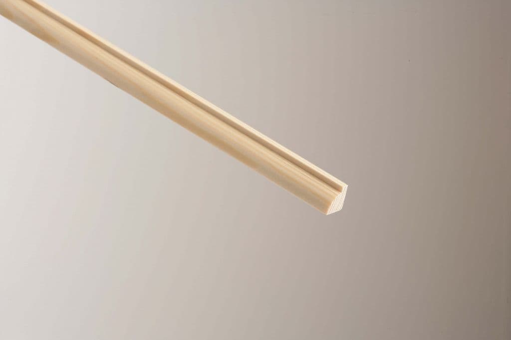 Cheshire Mouldings Glass Bead Pine - 12 x 15mm x 2.4m