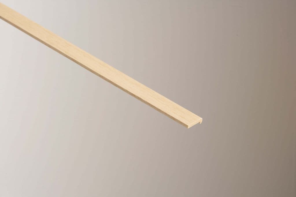 Cheshire Mouldings Hockey Stick Light Harwood - 6 x 21mm x 2.4m