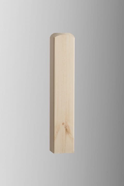 Cheshire Mouldings Newel Base Pine - 91 x 515