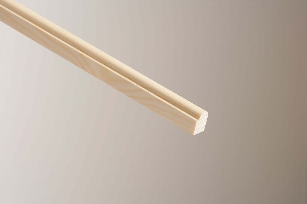 Cheshire Mouldings Pine Staff Bead - 21 x 15mm x 2.4m