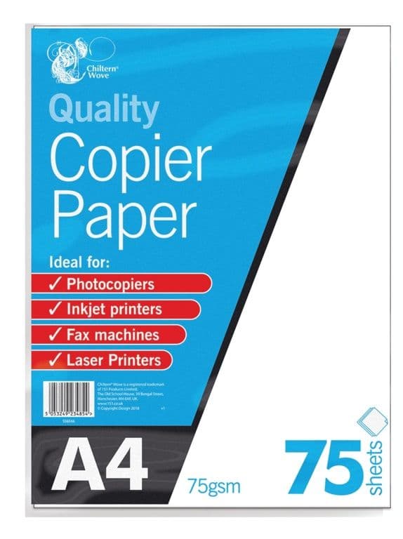 Chiltern Wove A4 Copier Paper - 75gsm / 75 Sheets