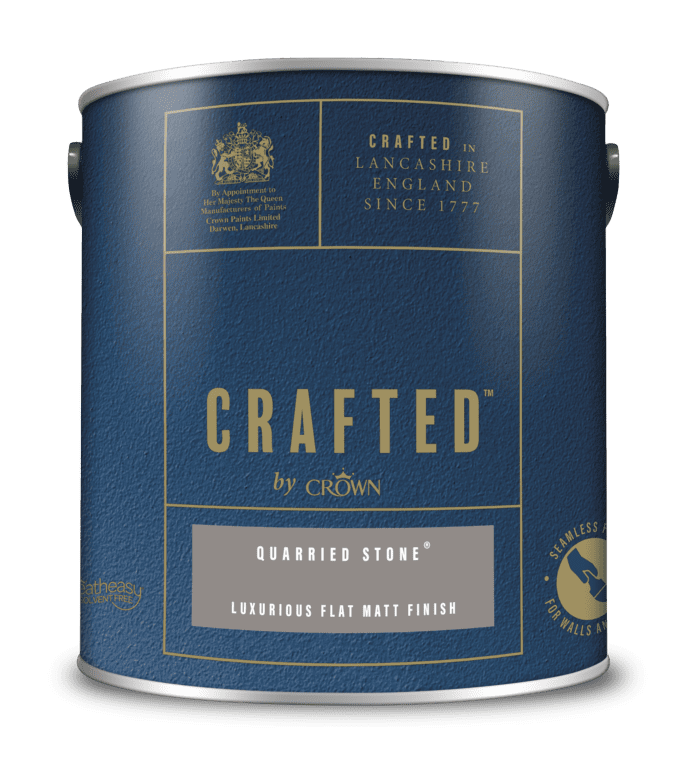 Crown Crafted Luxurious Flat Matt 2.5L - Quarried Stone
