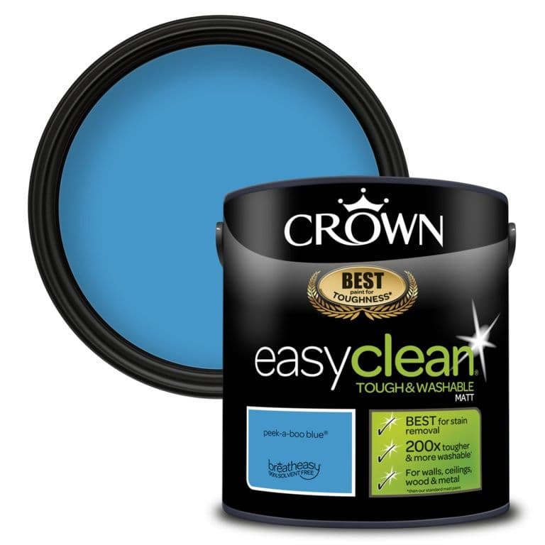 Crown Easyclean Matt Emulsion 2.5L - Peekaboo Blue – Status Home Care