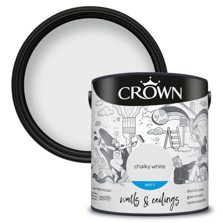Crown Walls & Ceilings Matt  2.5L - Chalky White