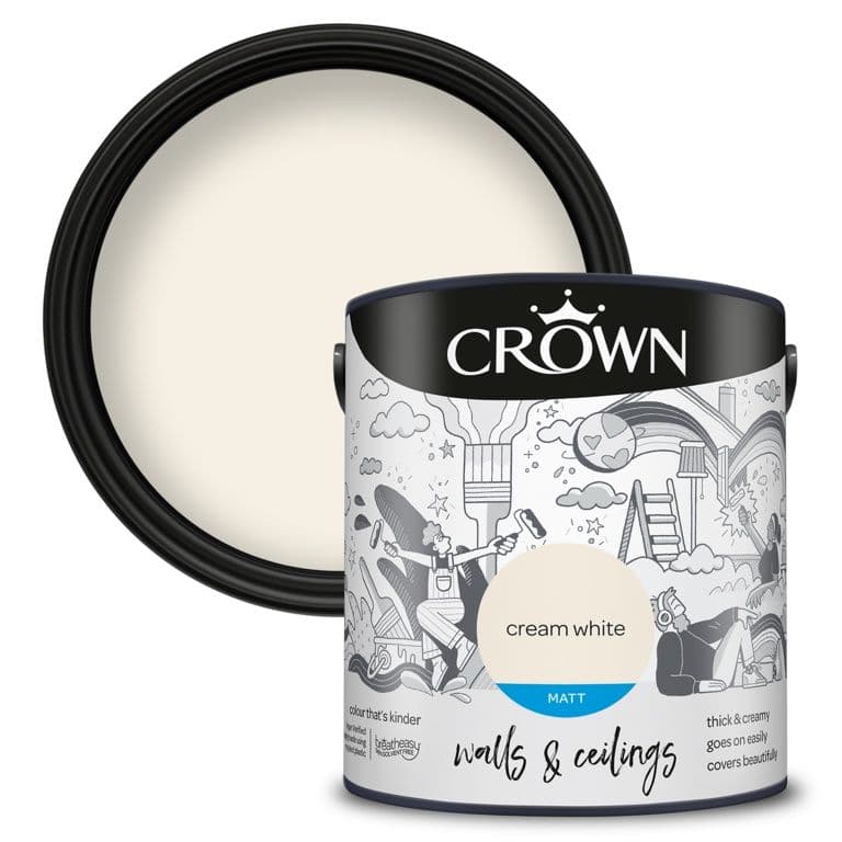 Crown Walls & Ceilings Matt  2.5L - Cream White