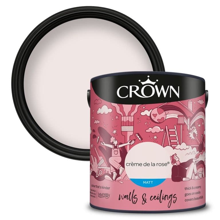 Crown Walls & Ceilings Matt  2.5L - Creme De La Rose