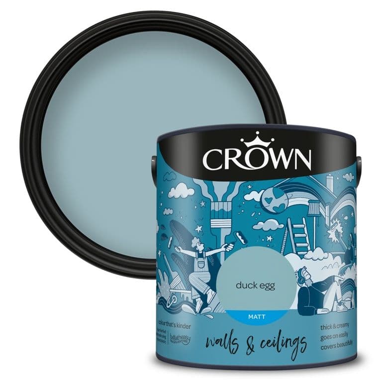 Crown Walls & Ceilings Matt  2.5L - Duck Egg