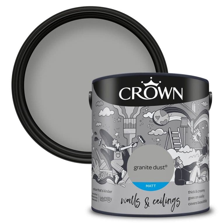 Crown Walls & Ceilings Matt  2.5L - Granite Dust