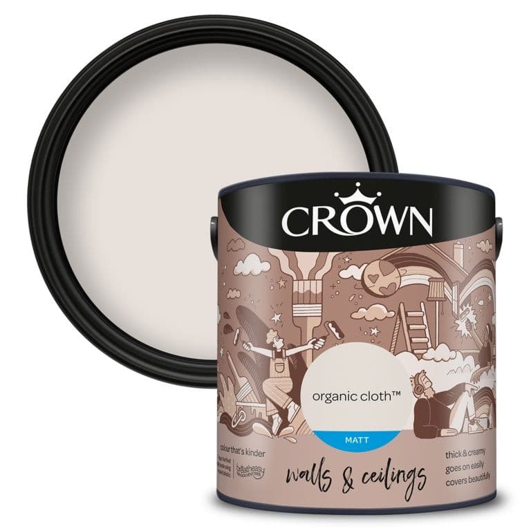 Crown Walls & Ceilings Matt 2.5L - Organic Cloth