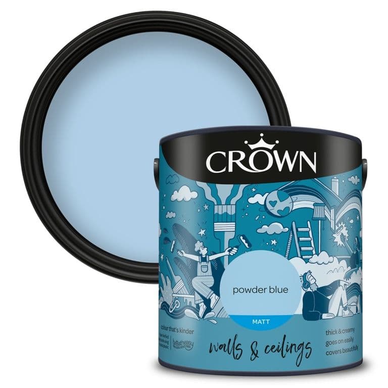 Crown Walls & Ceilings Matt  2.5L - Powder Blue