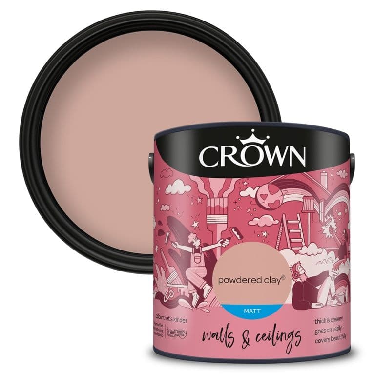 Crown Walls & Ceilings Matt  2.5L - Powdered Clay