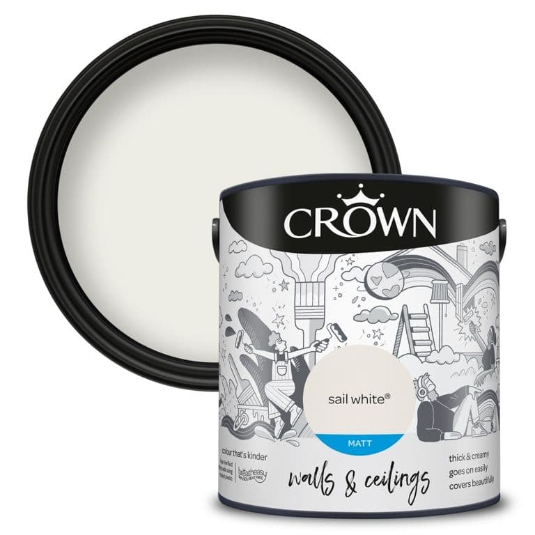 Crown Walls & Ceilings Matt  2.5L - Sail White