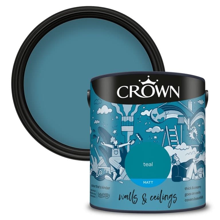 Crown Walls & Ceilings Matt  2.5L - Teal