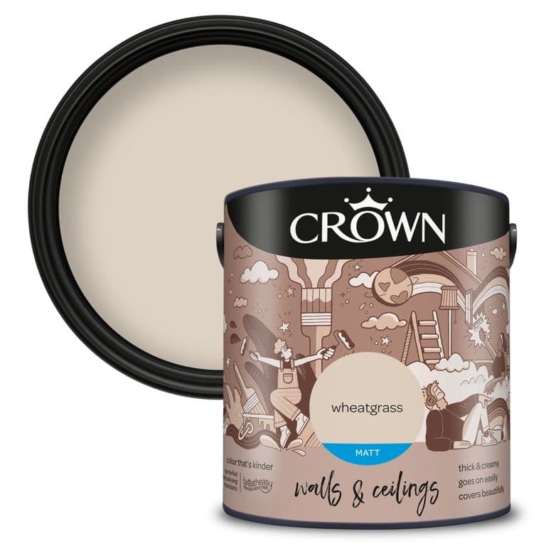 Crown Walls & Ceilings Matt  2.5L - Wheatgrass