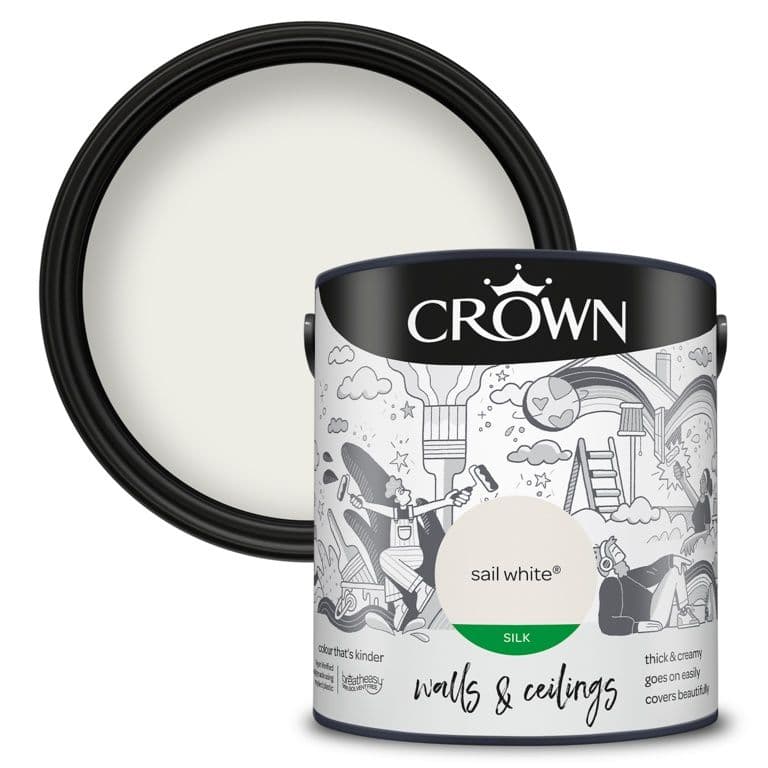 Crown Walls & Ceilings Silk 2.5L - Sail White