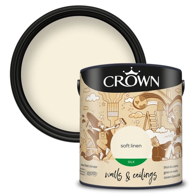 Crown Walls & Ceilings Silk 2.5L - Soft Linen