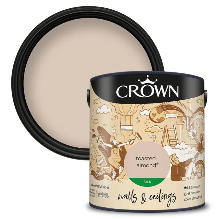 Crown Walls & Ceilings Silk 2.5L - Toasted Almond