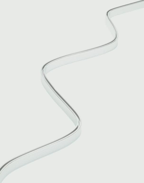 Croydex Bendy Rail White - 2.5m