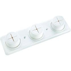 Croydex Cloth Holder - Ivory - Triple