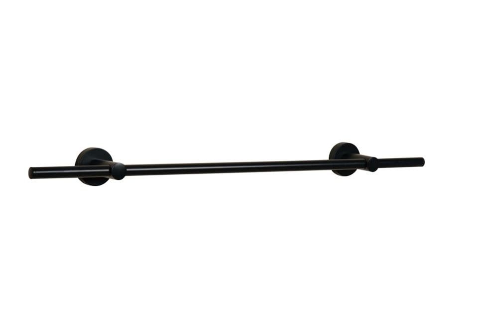 Croydex Flexi Fix Matt Black Epsom Towel - Rail