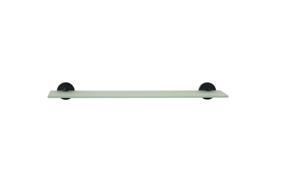 Croydex Flexi Fix Matt Black Glass - Shelf